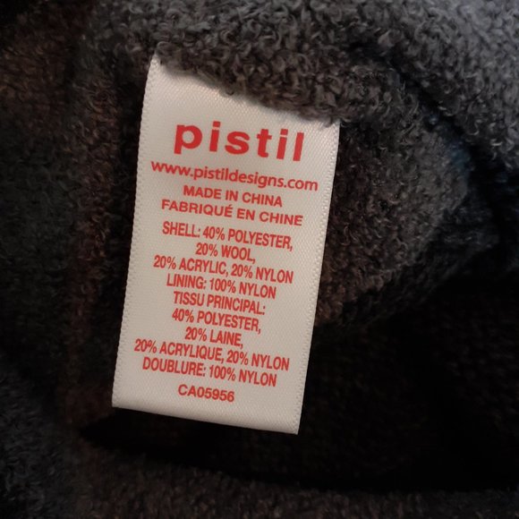 Pistil Cable Knit Brim Beanie Wool Blend Gray - Picture 8 of 10